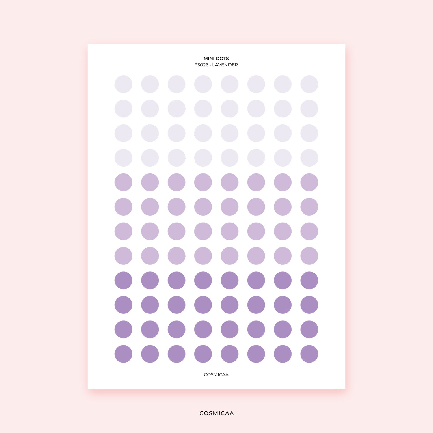 Mini Planner Dots - Planner stickers