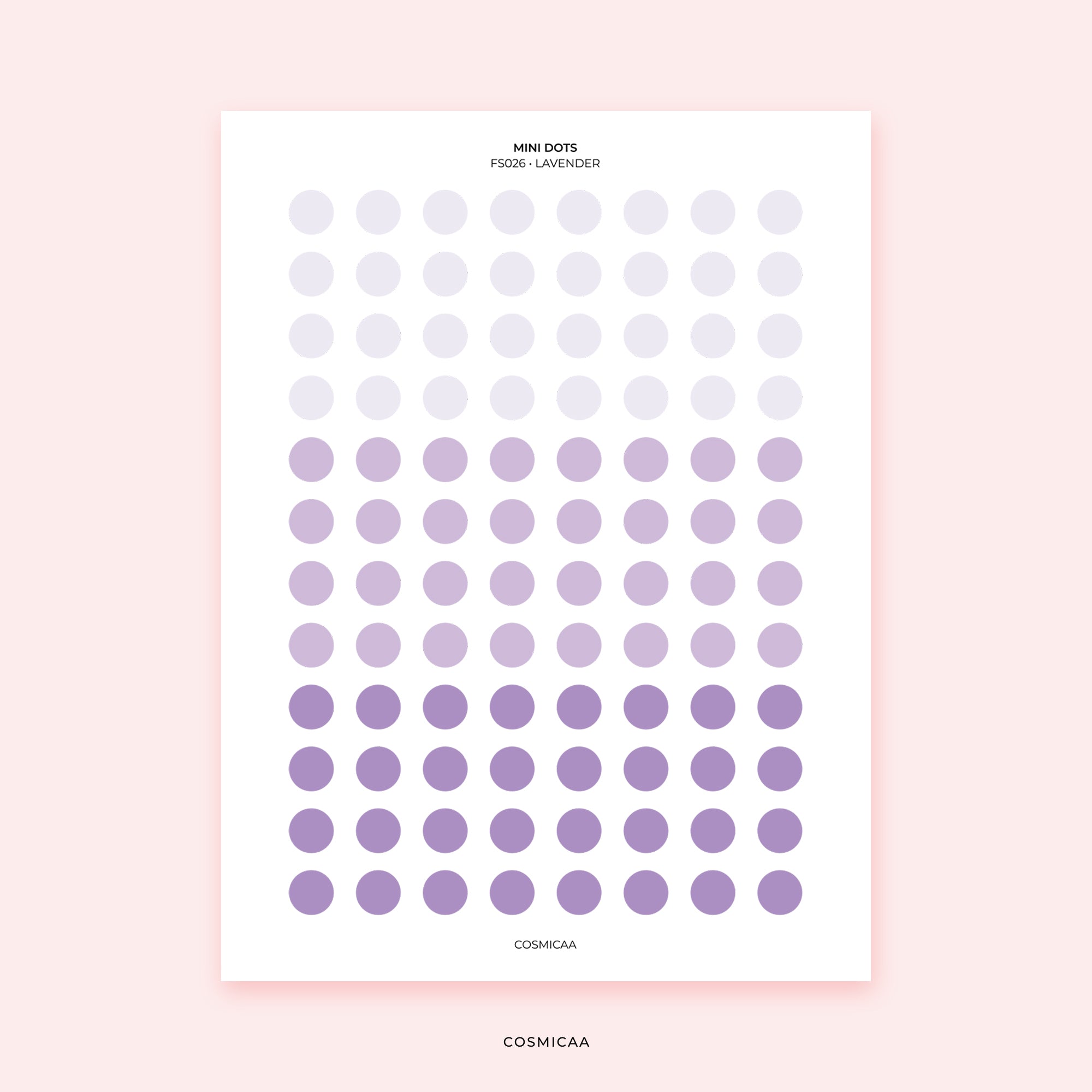 Mini Planner Dots - Planner stickers