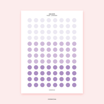 Mini Planner Dots - Planner stickers