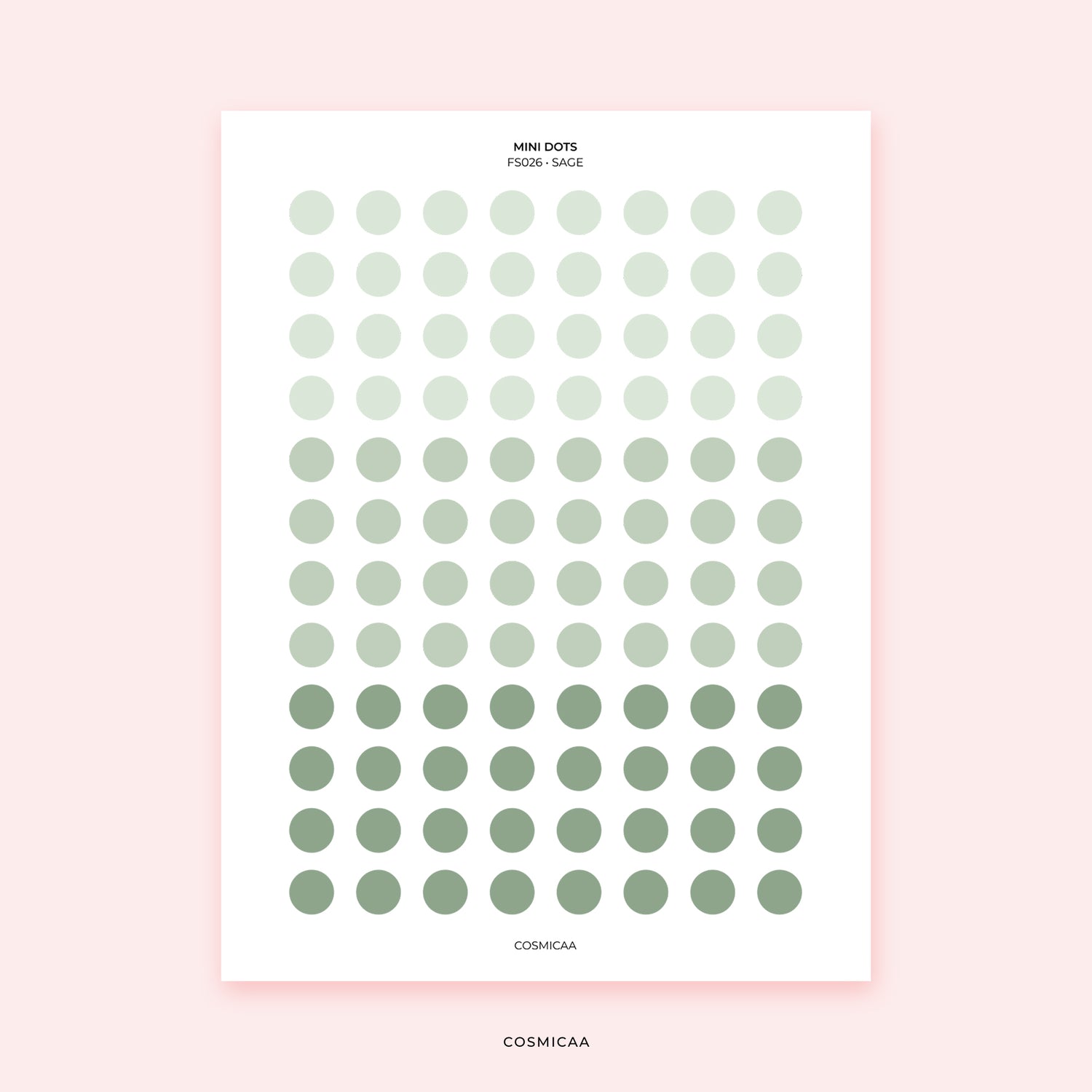 Mini Planner Dots - Planner stickers