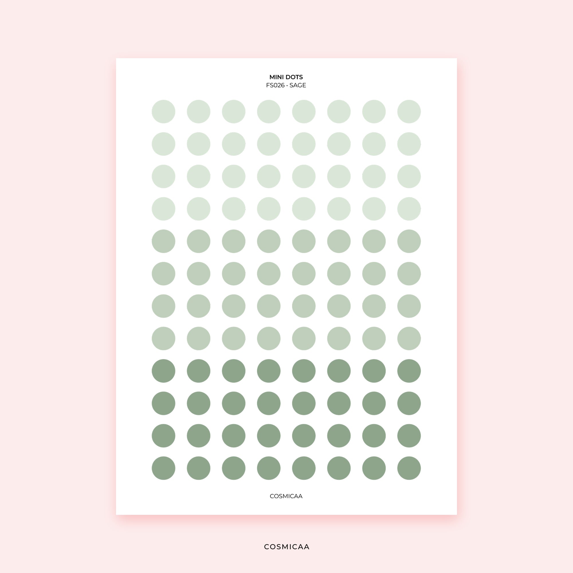 Mini Planner Dots - Planner stickers