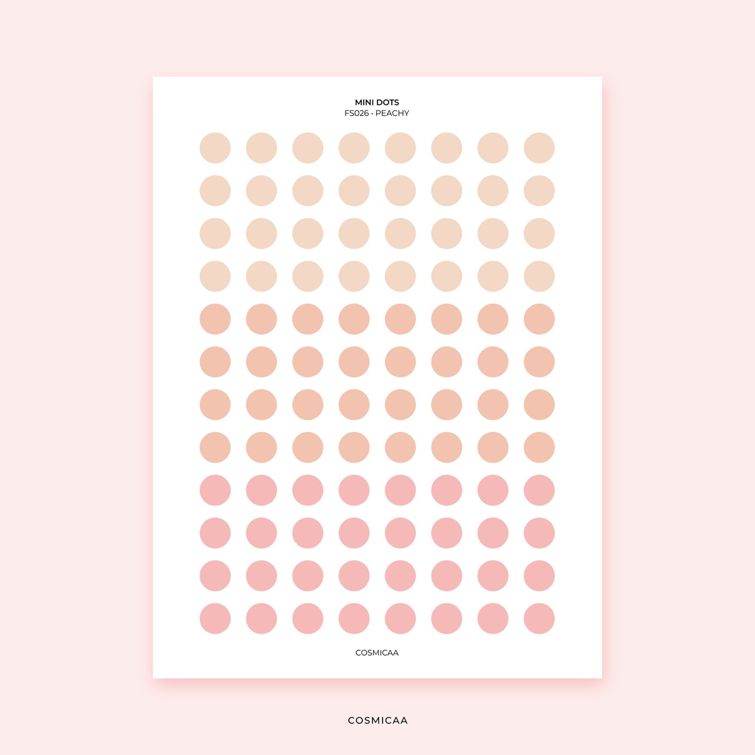 Mini Planner Dots - Planner stickers