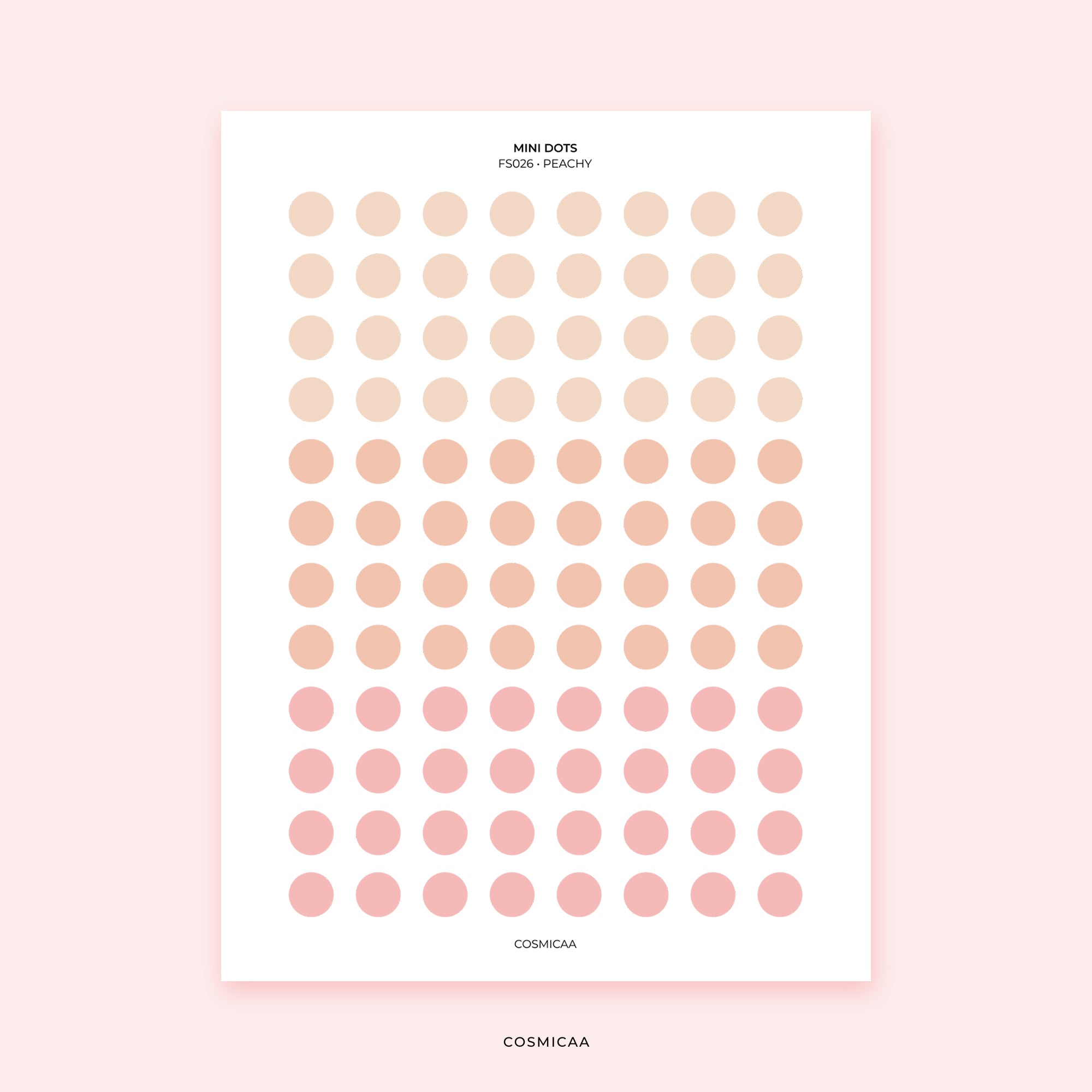 Mini Planner Dots - Planner stickers