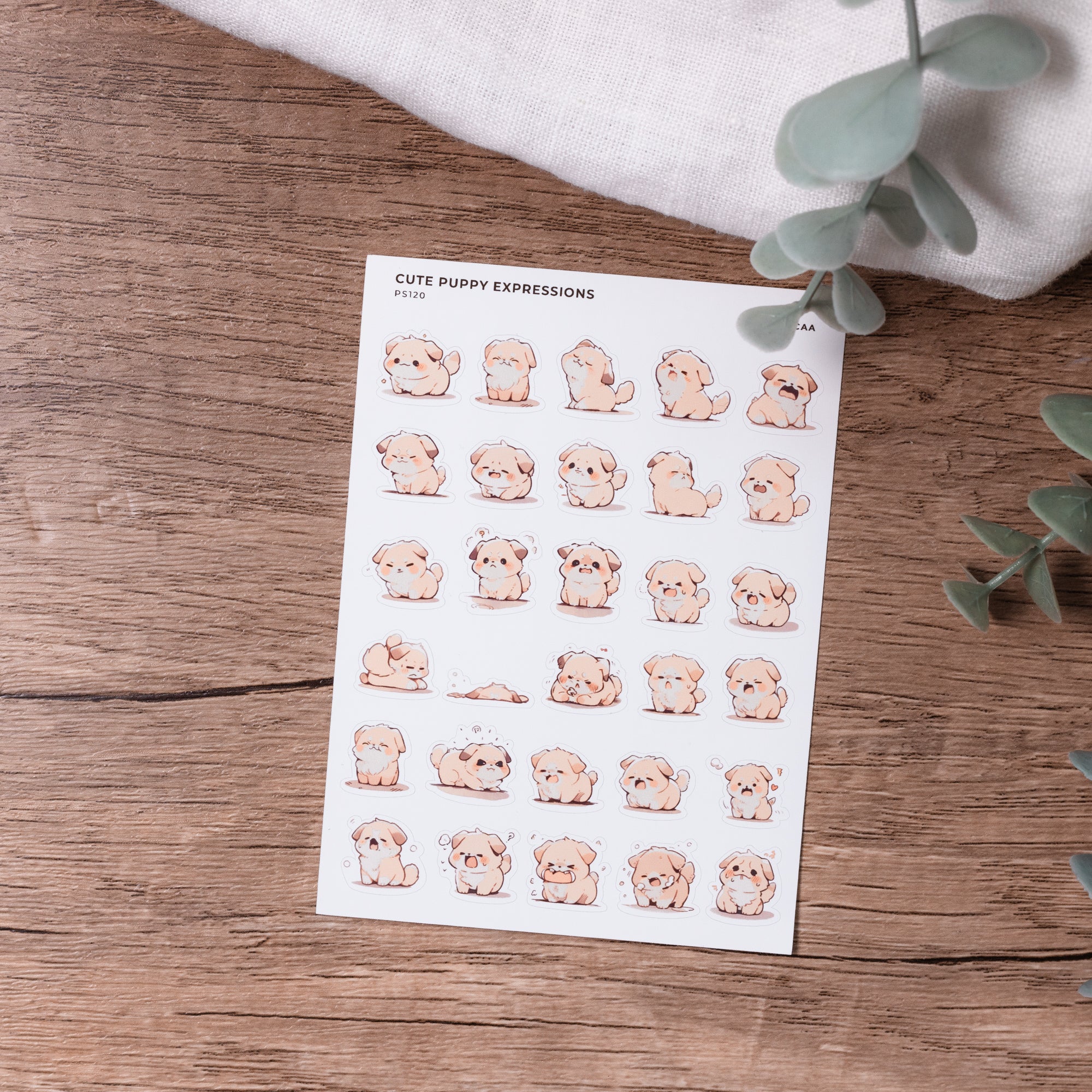 Cute Dog Expressions - Planner Stickers