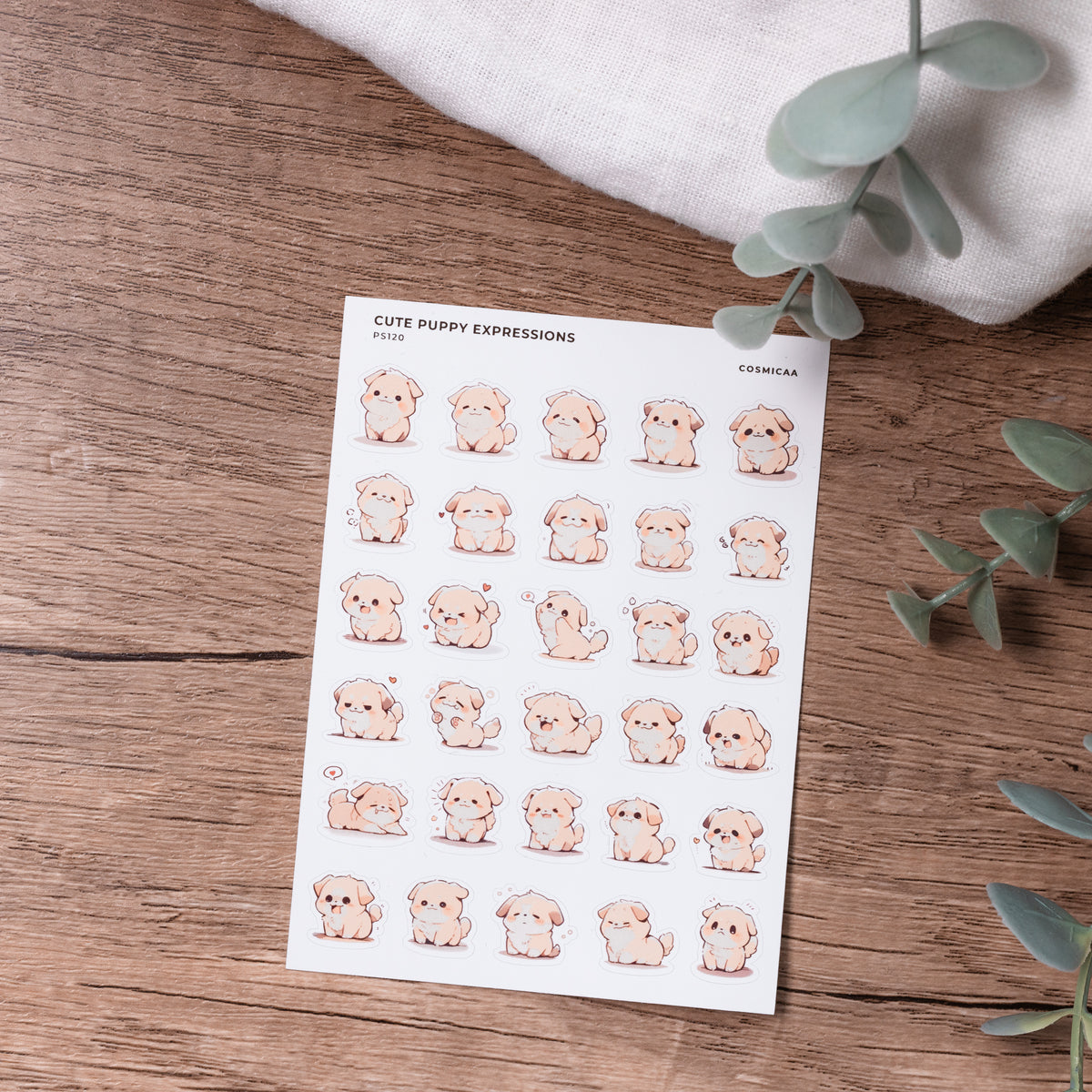 Cute Dog Expressions - Planner Stickers
