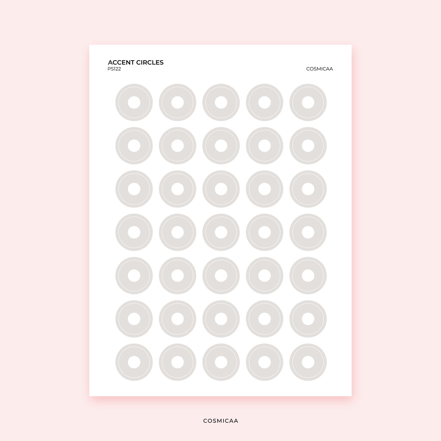 Accent Circles - Planner Stickers