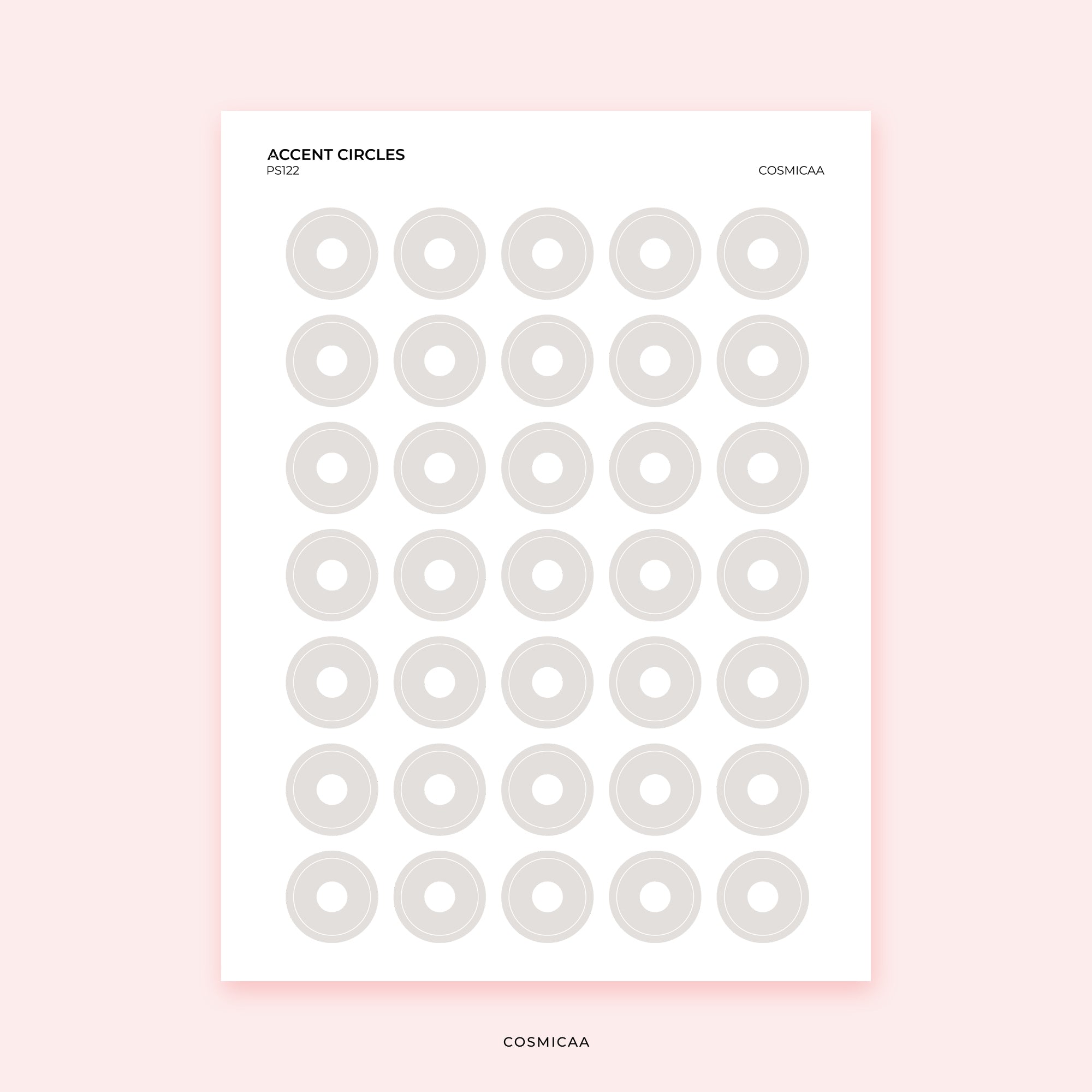 Accent Circles - Planner Stickers