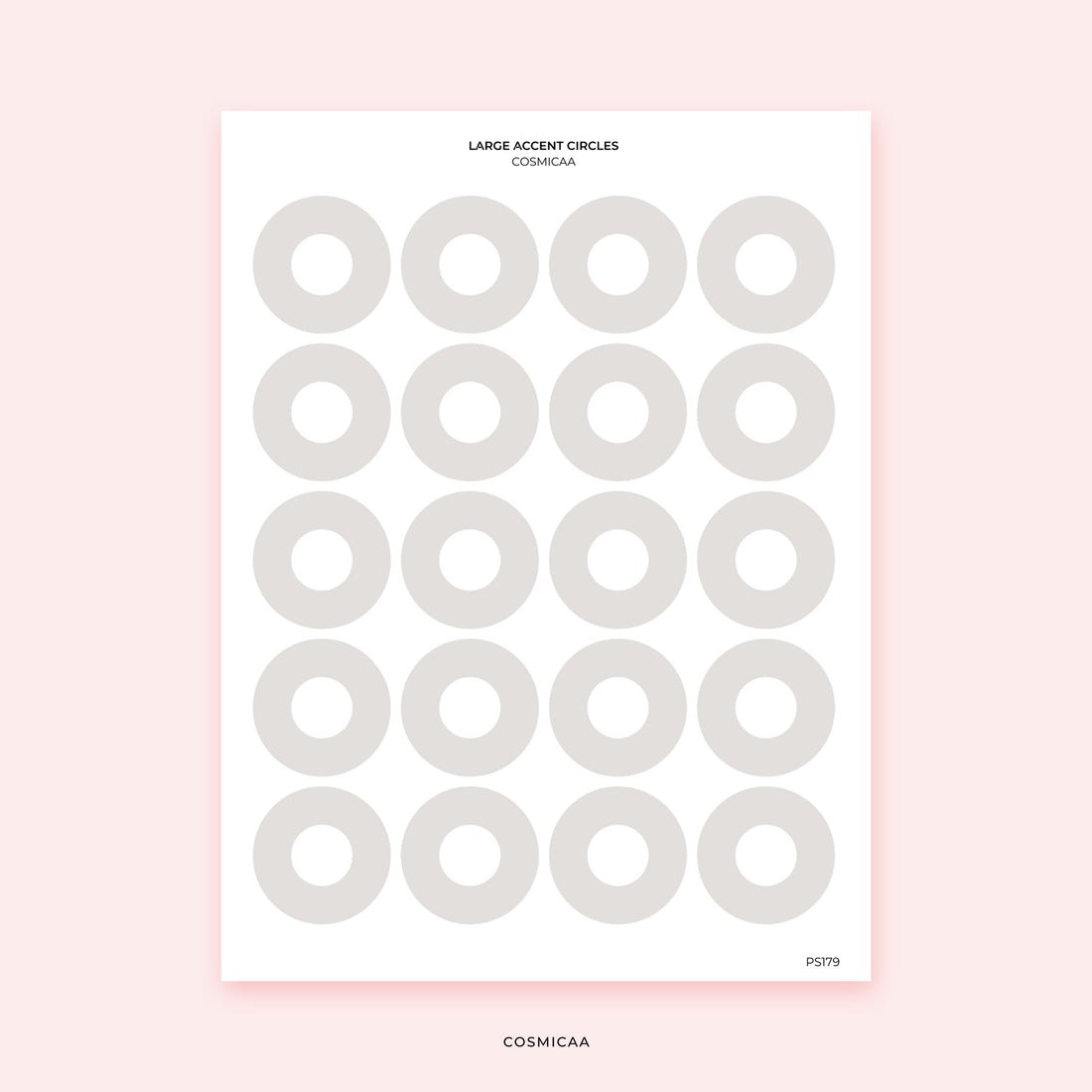 Large Accent Circles - Planner Stickers
