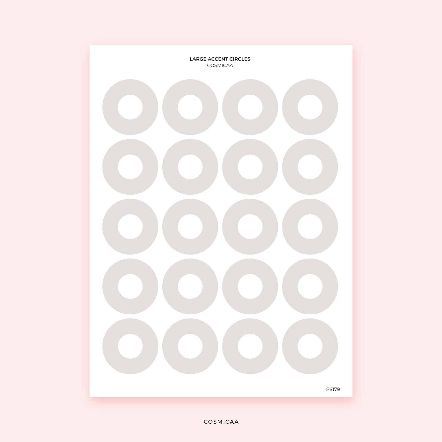Large Accent Circles - Planner Stickers