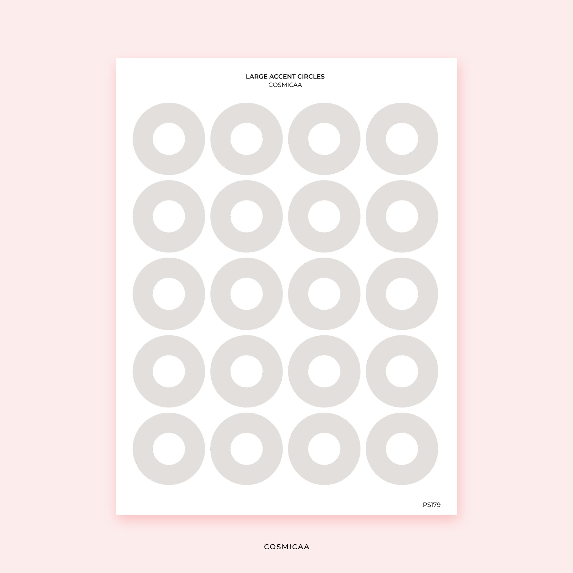 Large Accent Circles - Planner Stickers