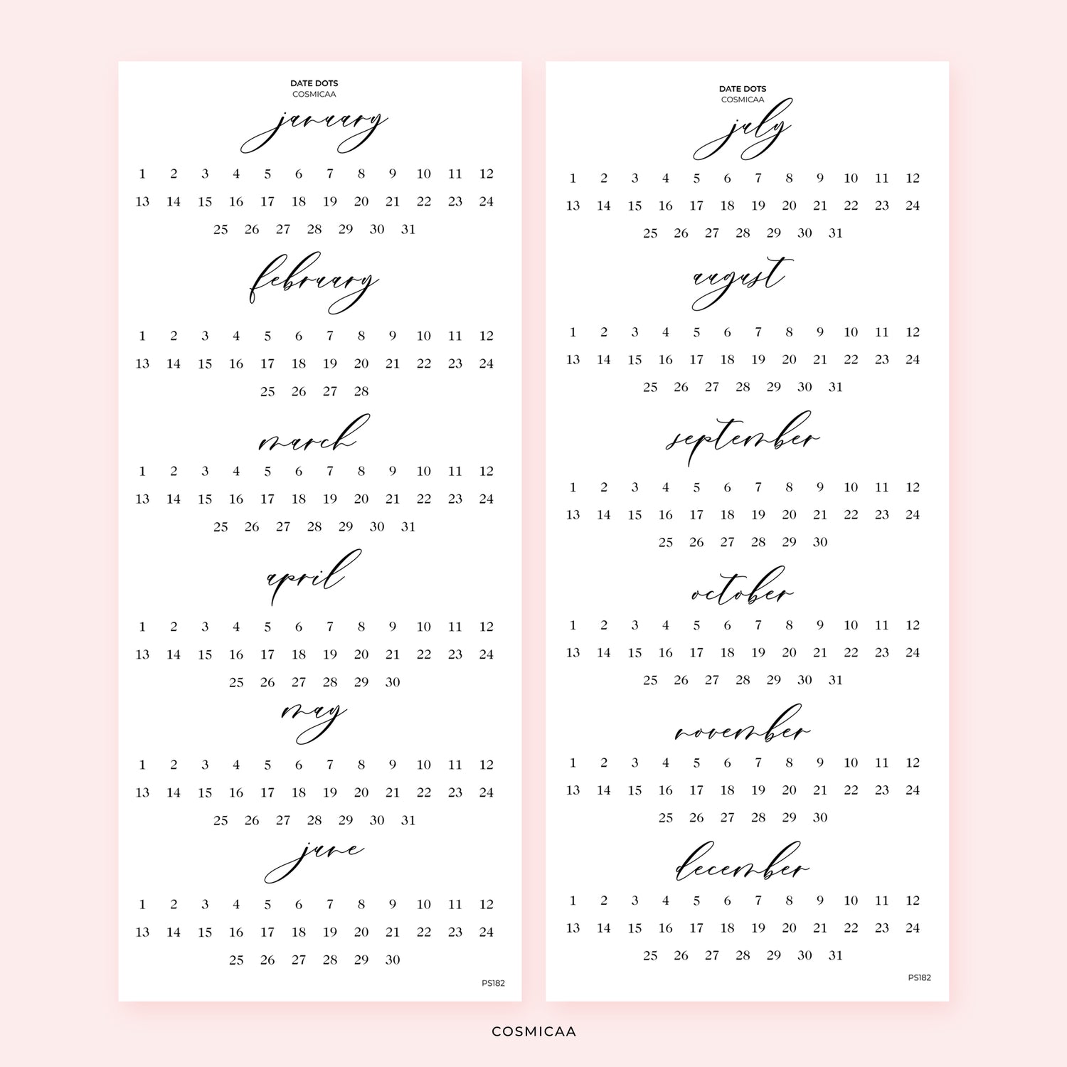 Date Dots - Stickers