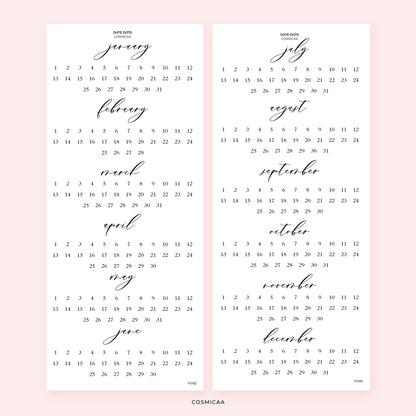 Date Dots - Stickers