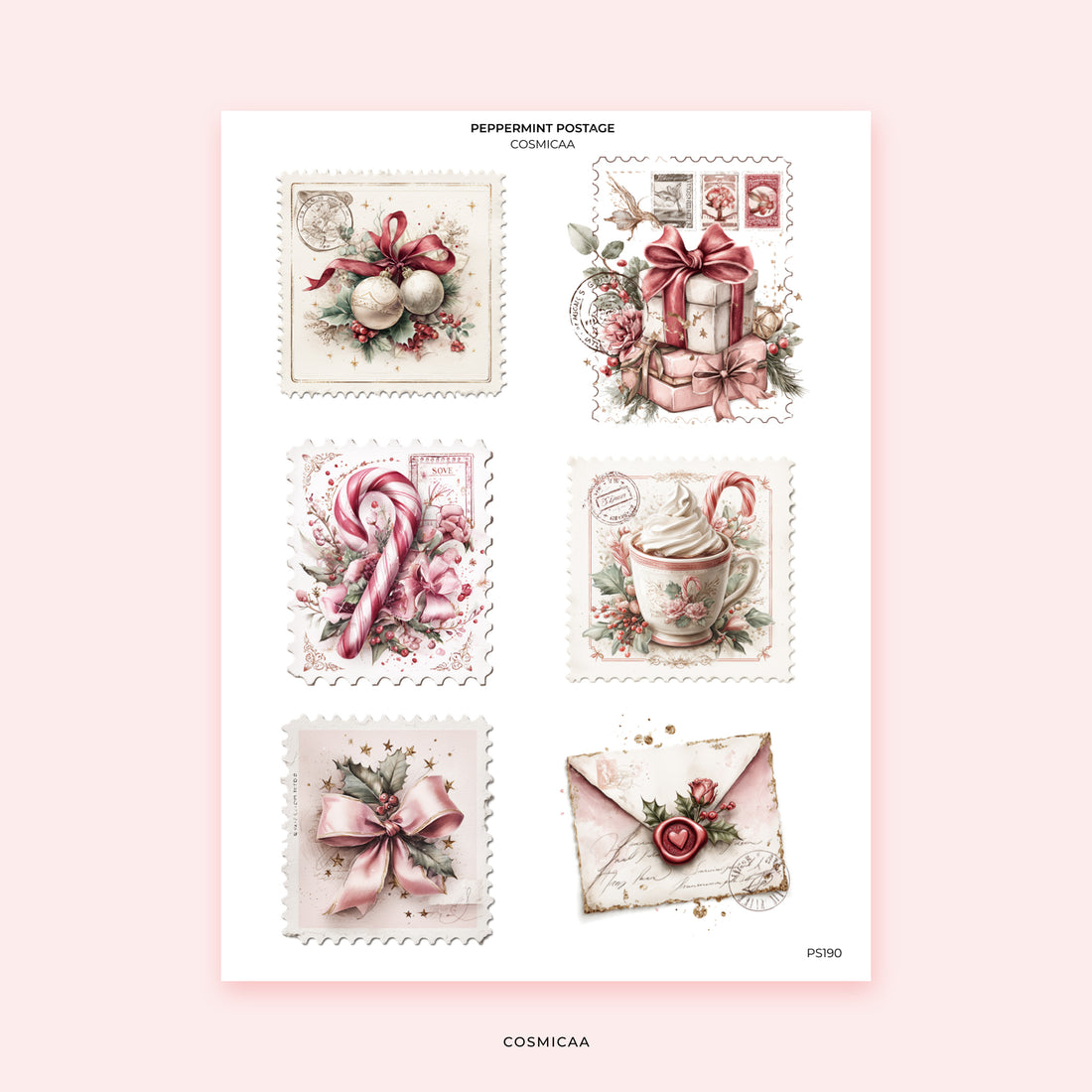 Peppermint Postage - Stickers