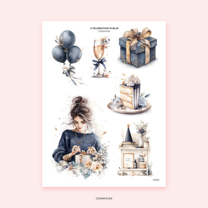 A Celebration in Blue - Stickers