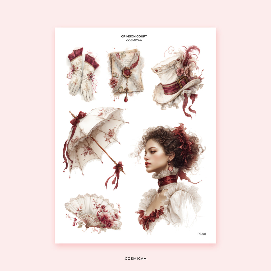 Crimson Court - Stickers