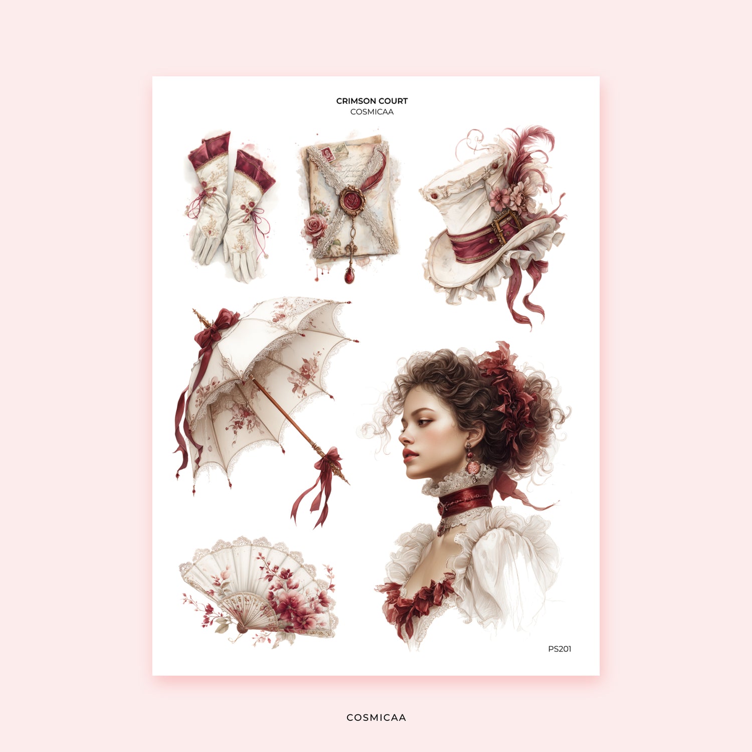 Crimson Court - Stickers