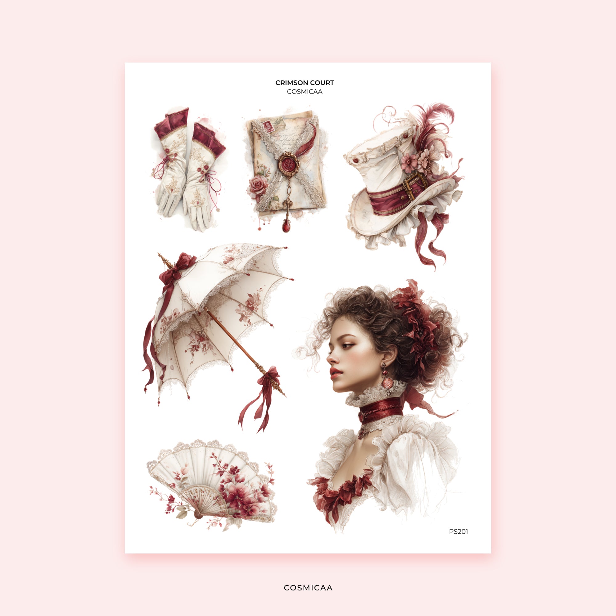 Crimson Court - Stickers