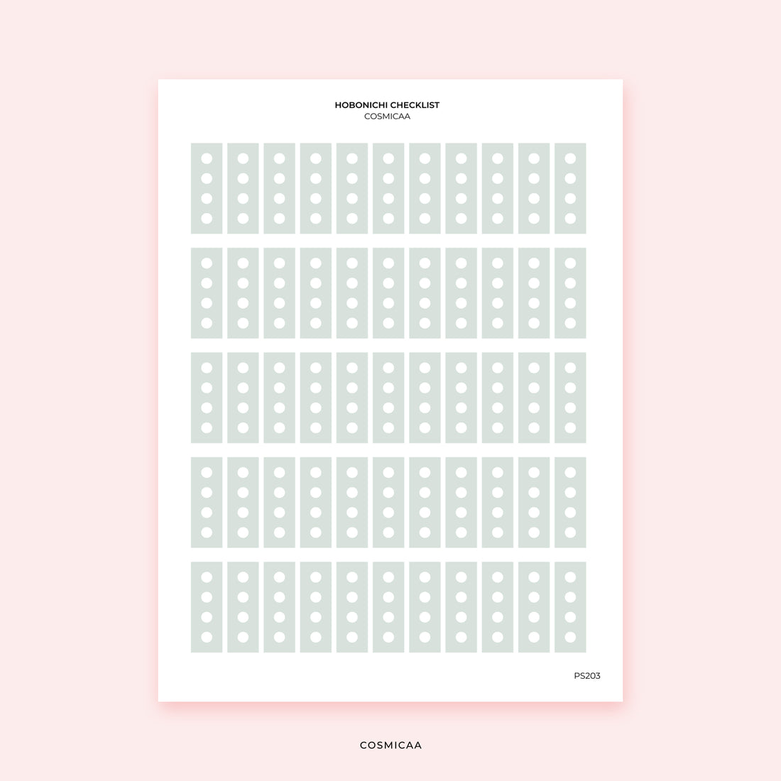 Hobonichi Checklist - Stickers