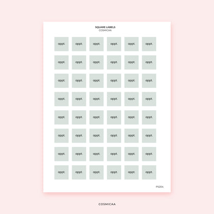 Square Labels - Stickers
