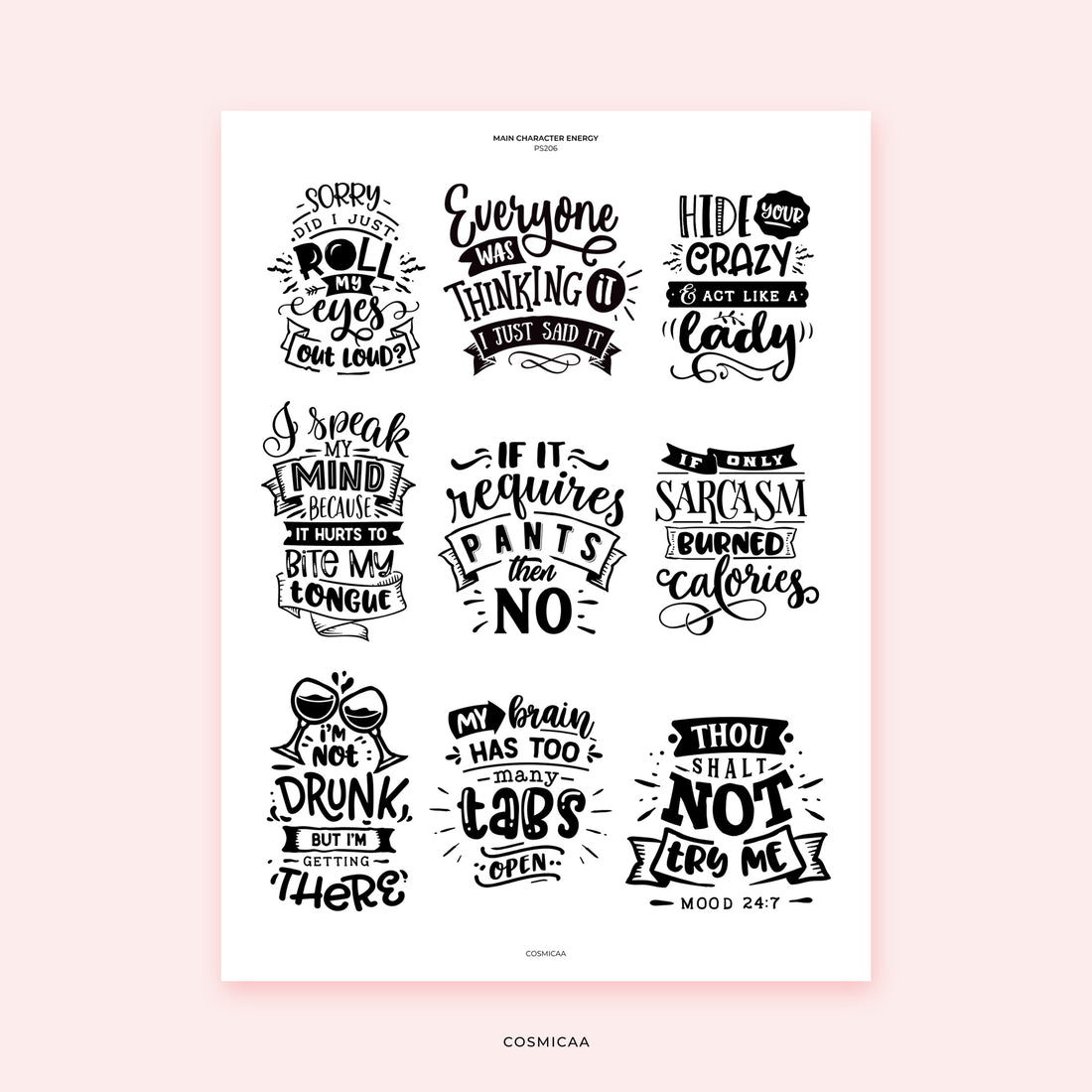 Main Character Energy - Stickers