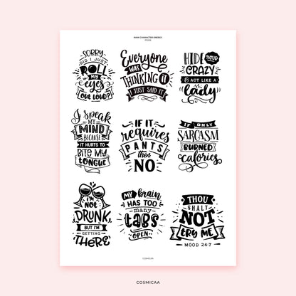 Main Character Energy - Stickers