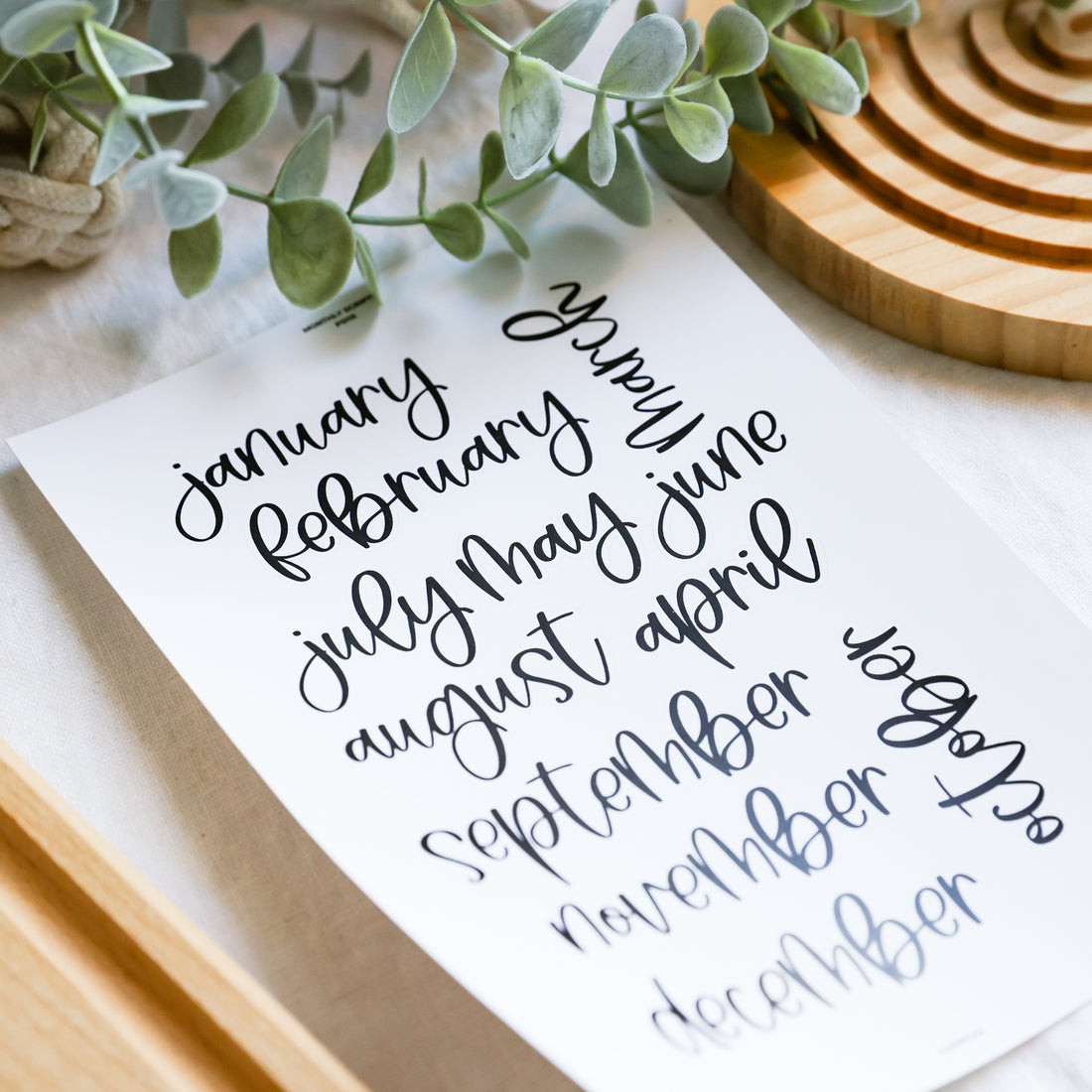 Monthly Scripts - Planner stickers