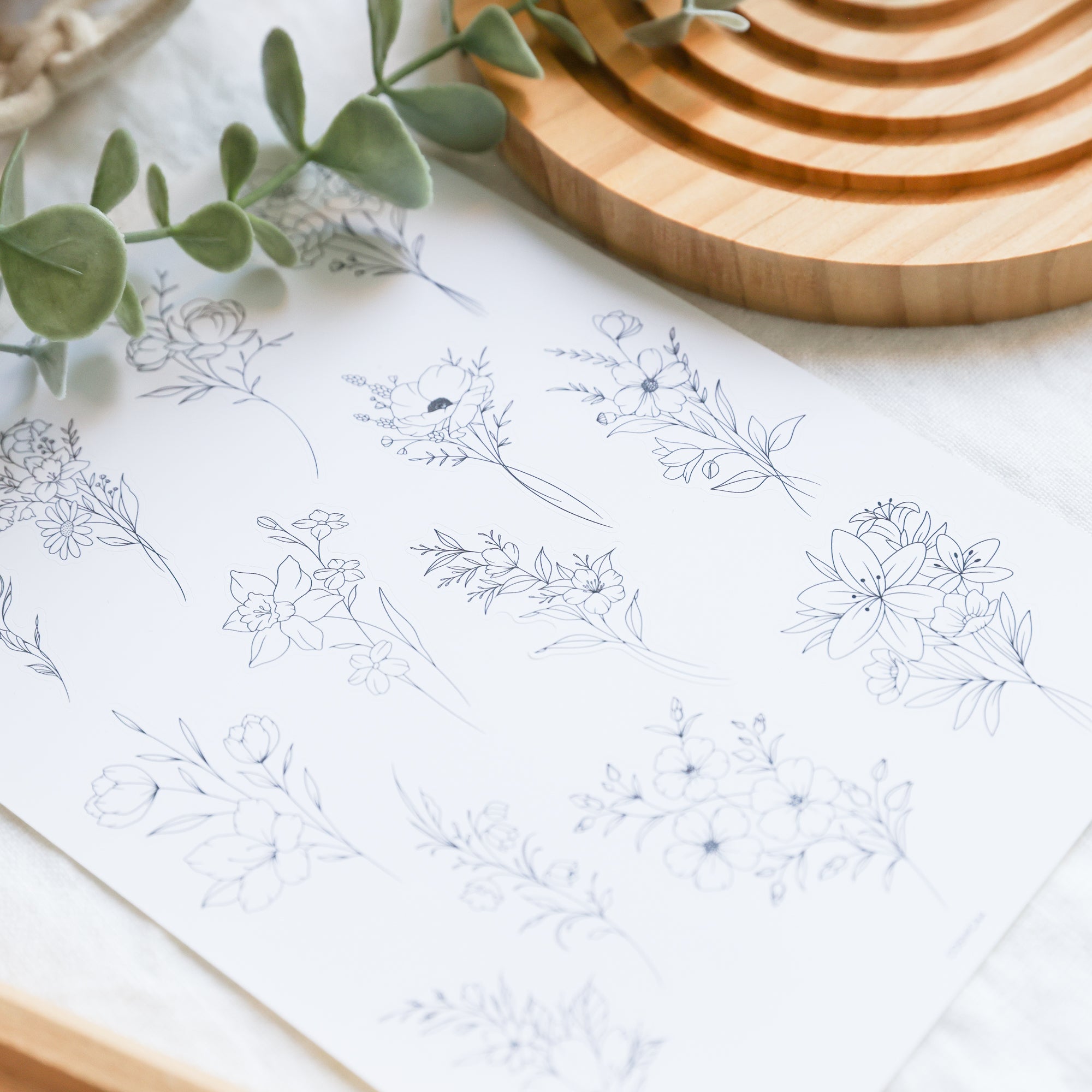 Bloom In Ink - Stickers