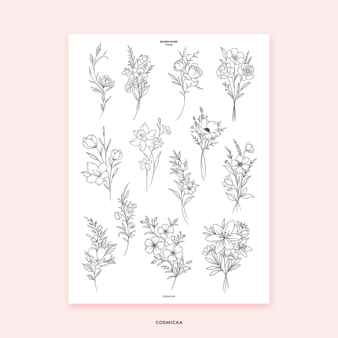 Bloom In Ink - Stickers