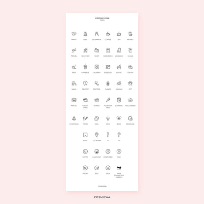 Everyday Icons - Planner Stickers