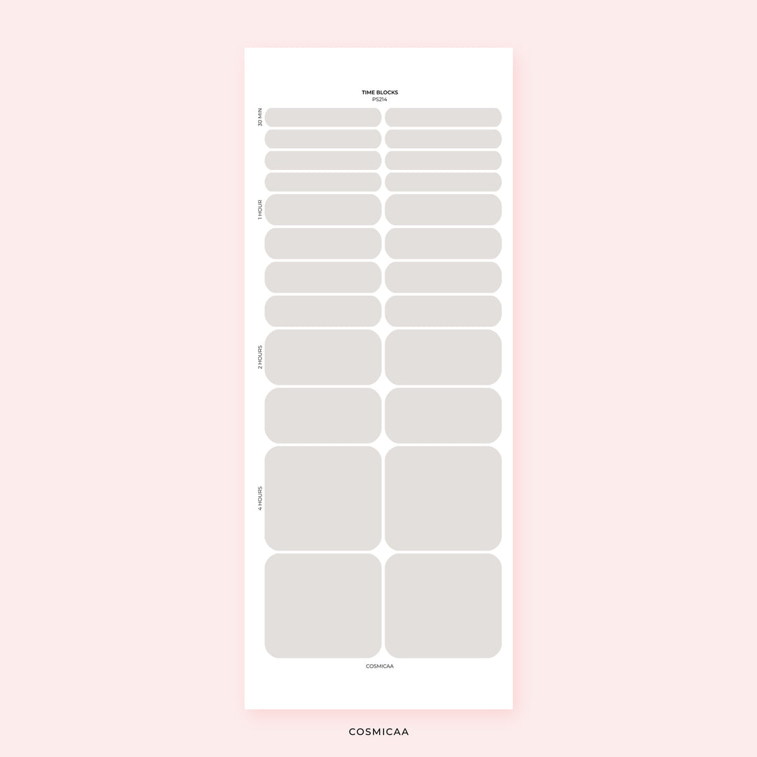 Time Blocks - Stickers