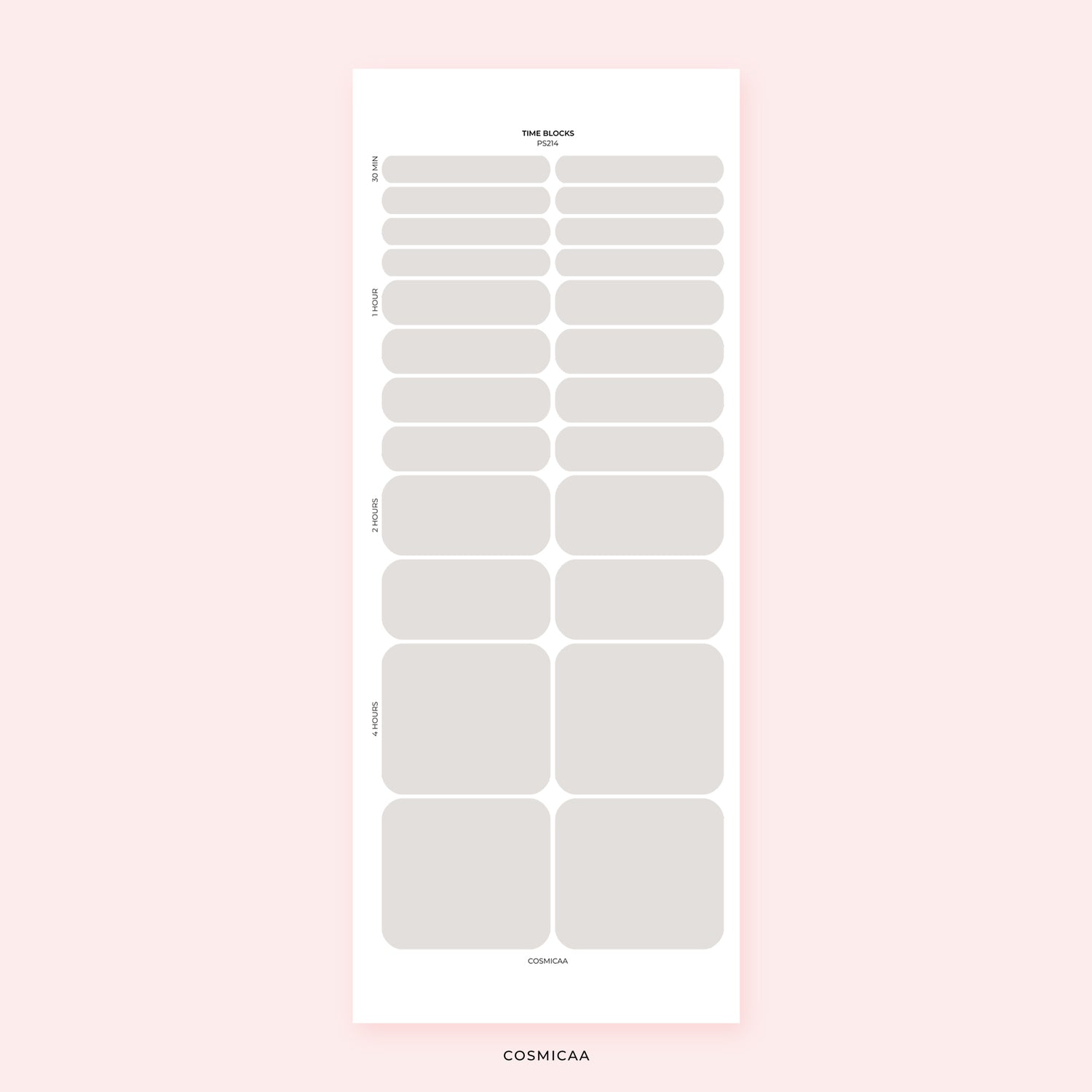 Time Blocks - Stickers