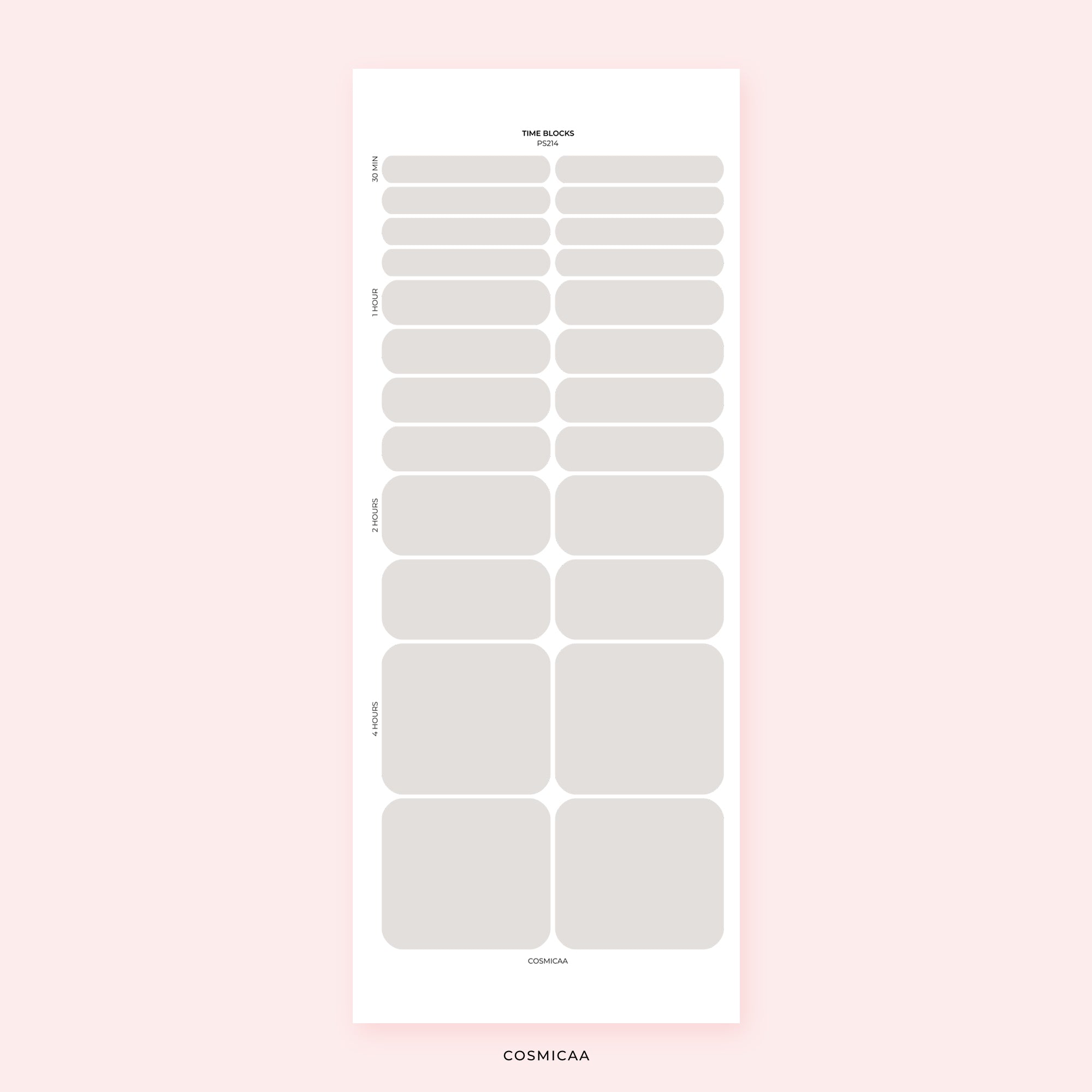 Time Blocks - Stickers