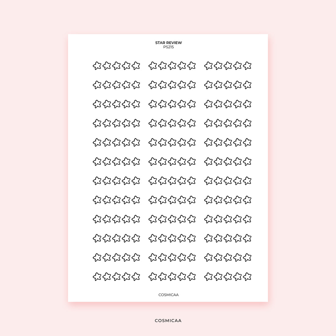 Star Review - Stickers