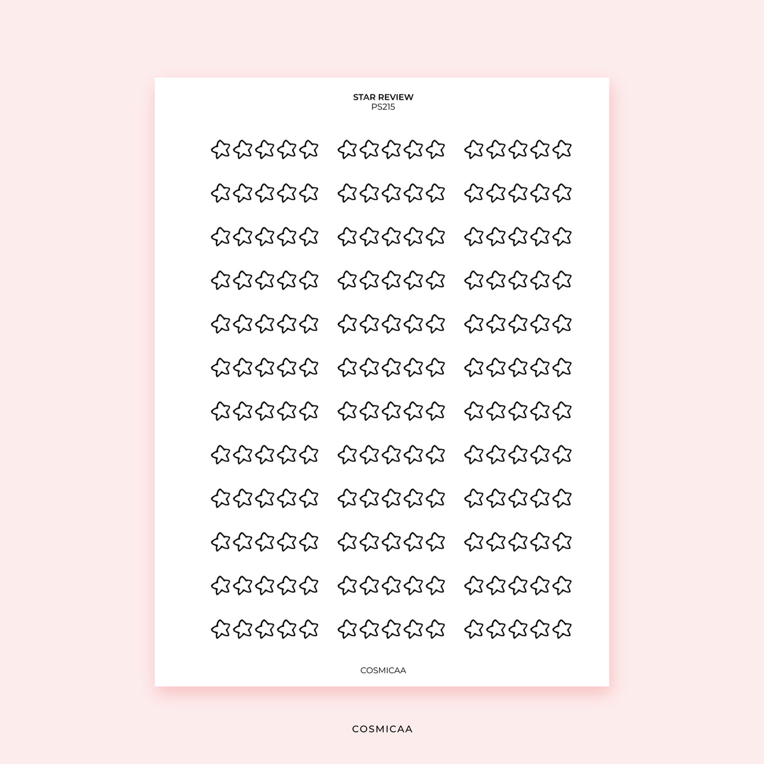 Star Review - Stickers