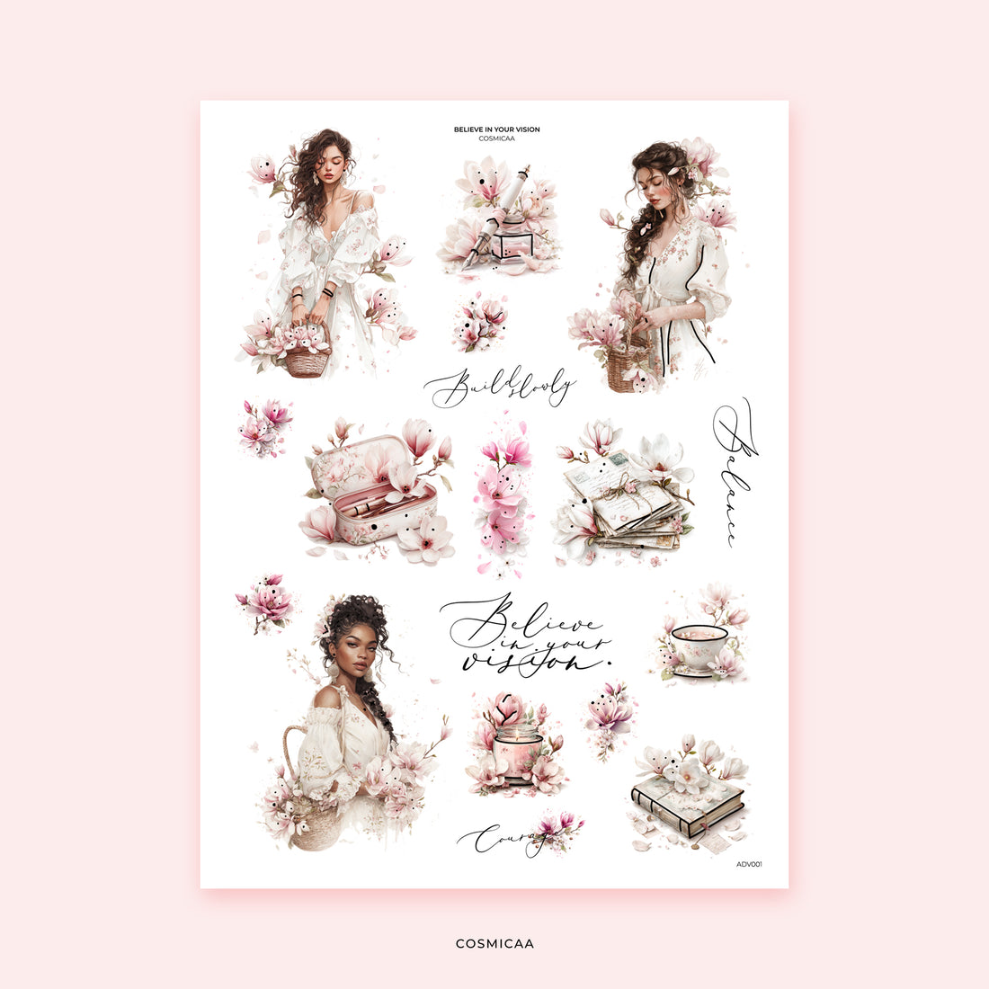 Believe in Your Vision - Stickers