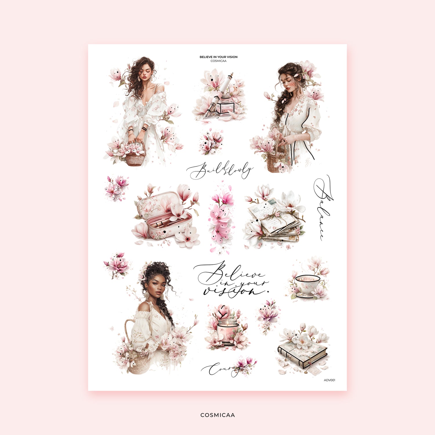 Believe in Your Vision - Stickers