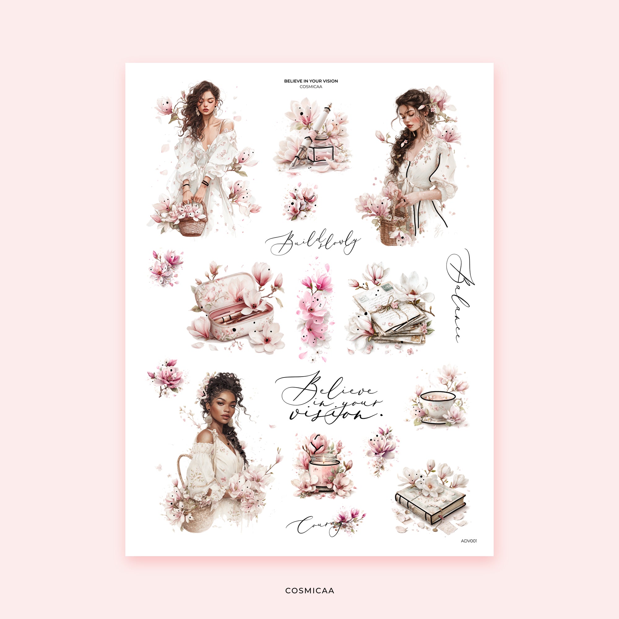 Believe in Your Vision - Stickers