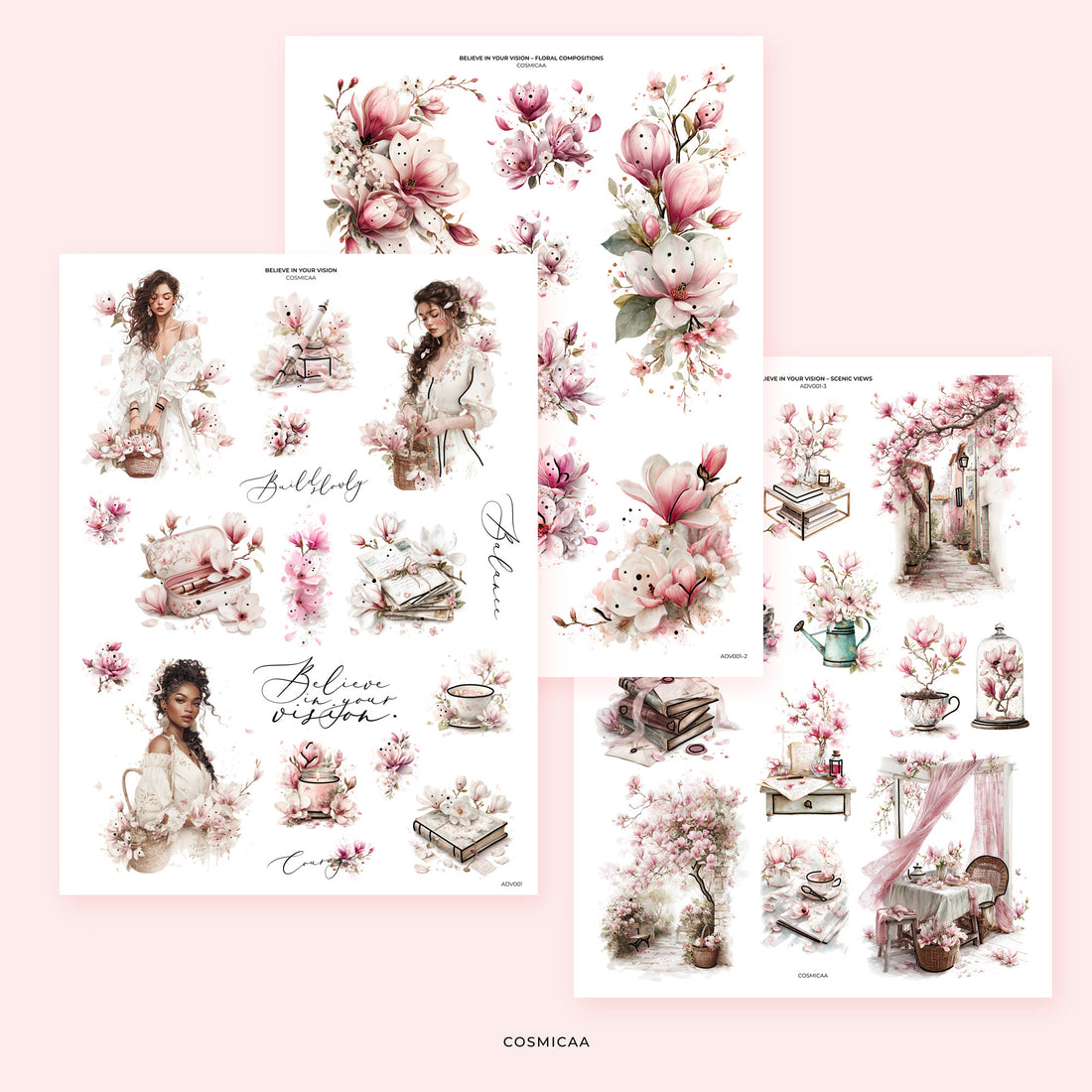 Believe in Your Vision - Stickers