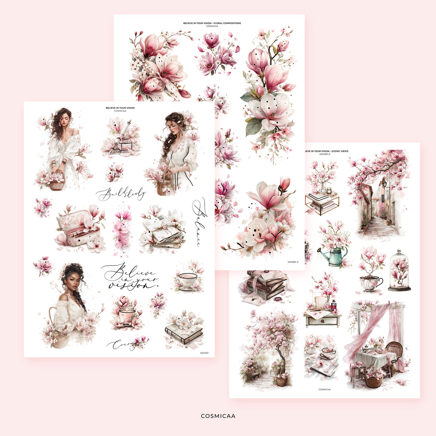 Believe in Your Vision - Stickers