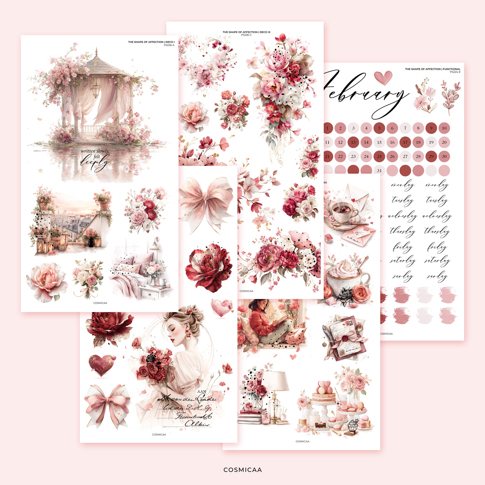 The Shape of Affection - Stickers – Cosmicaa