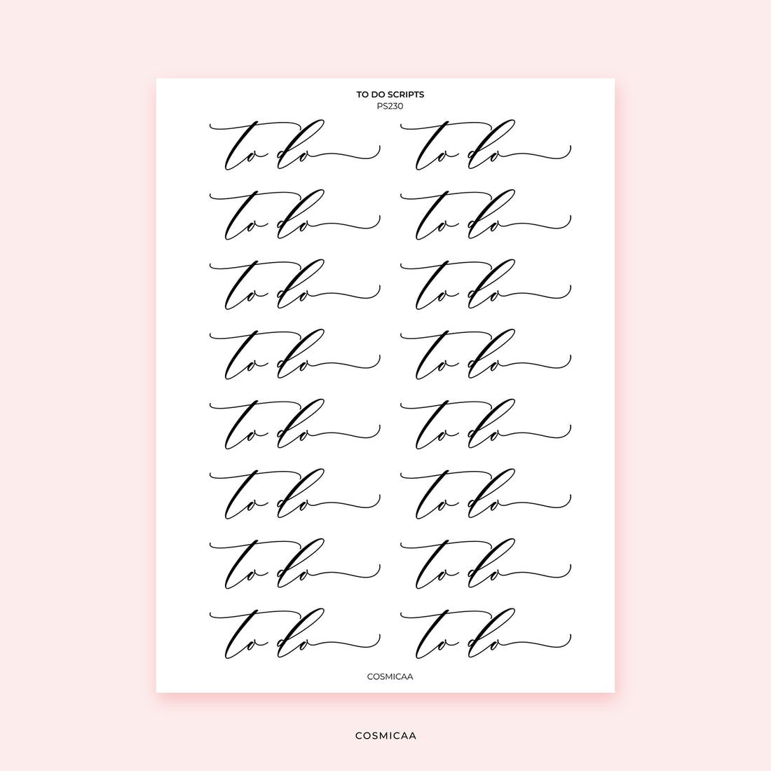 To Do Scripts - Stickers