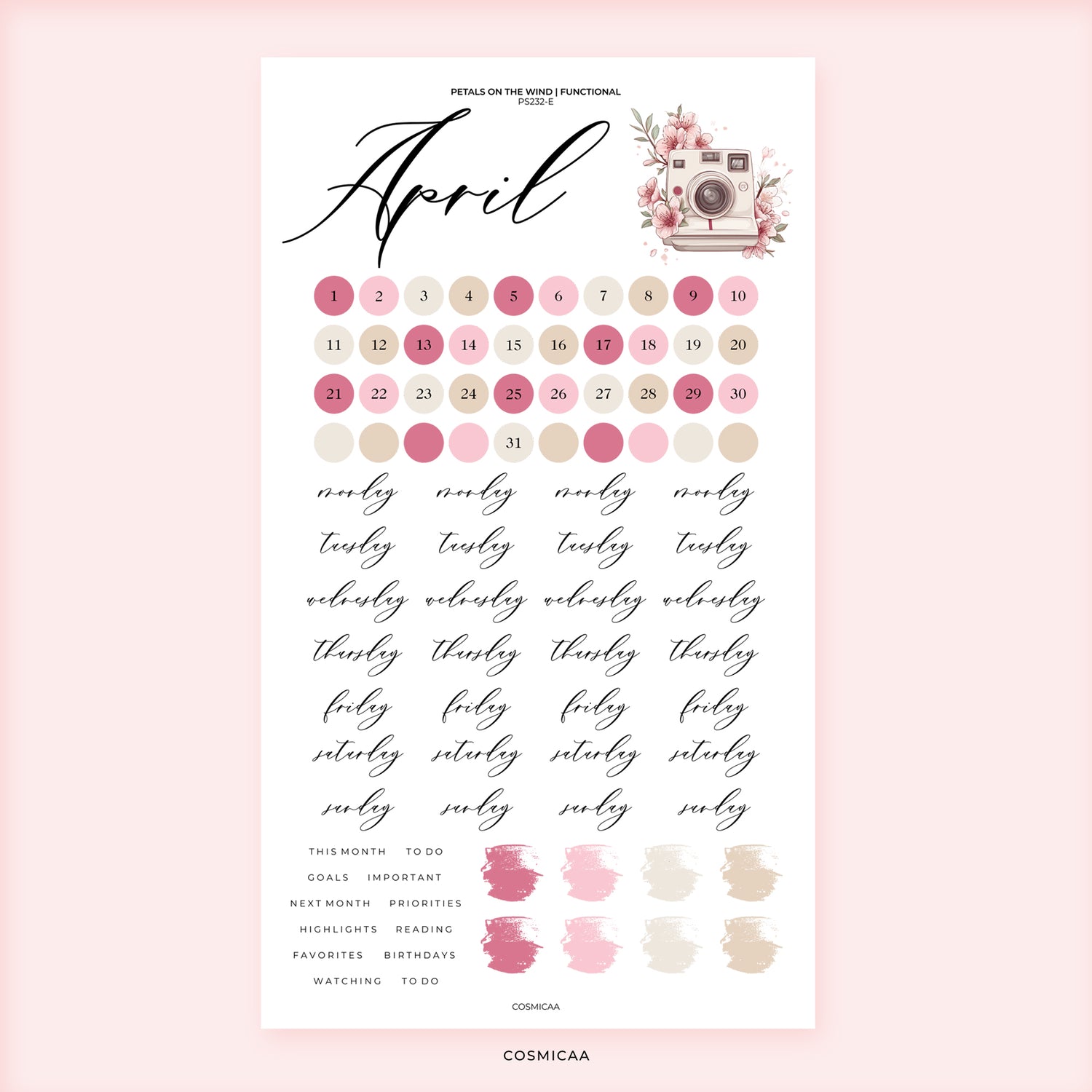 Petals on the Wind - Stickers