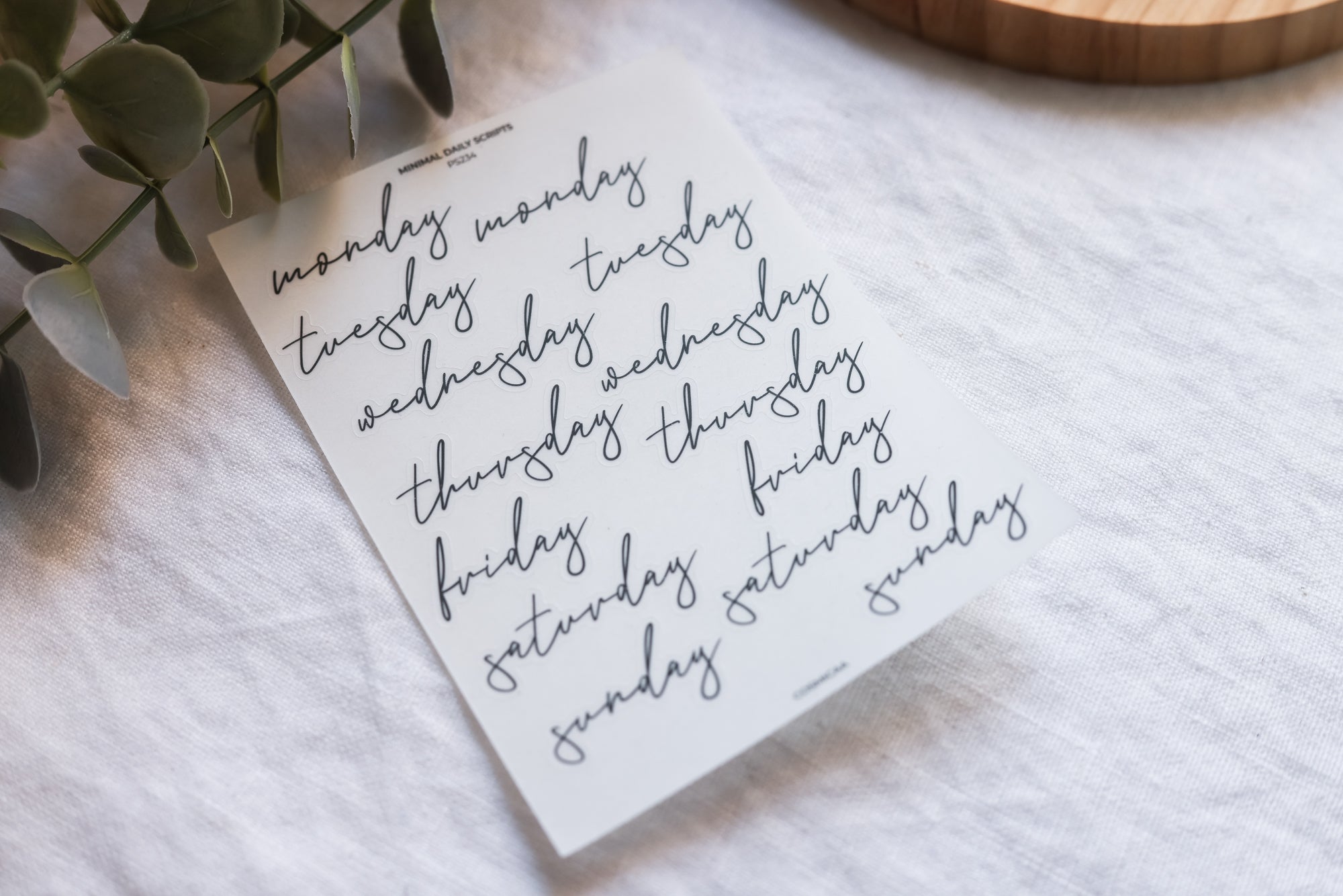 Minimal Daily Scripts - Stickers
