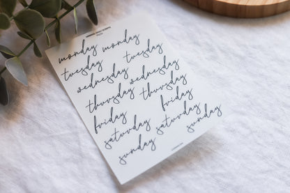 Minimal Daily Scripts - Stickers