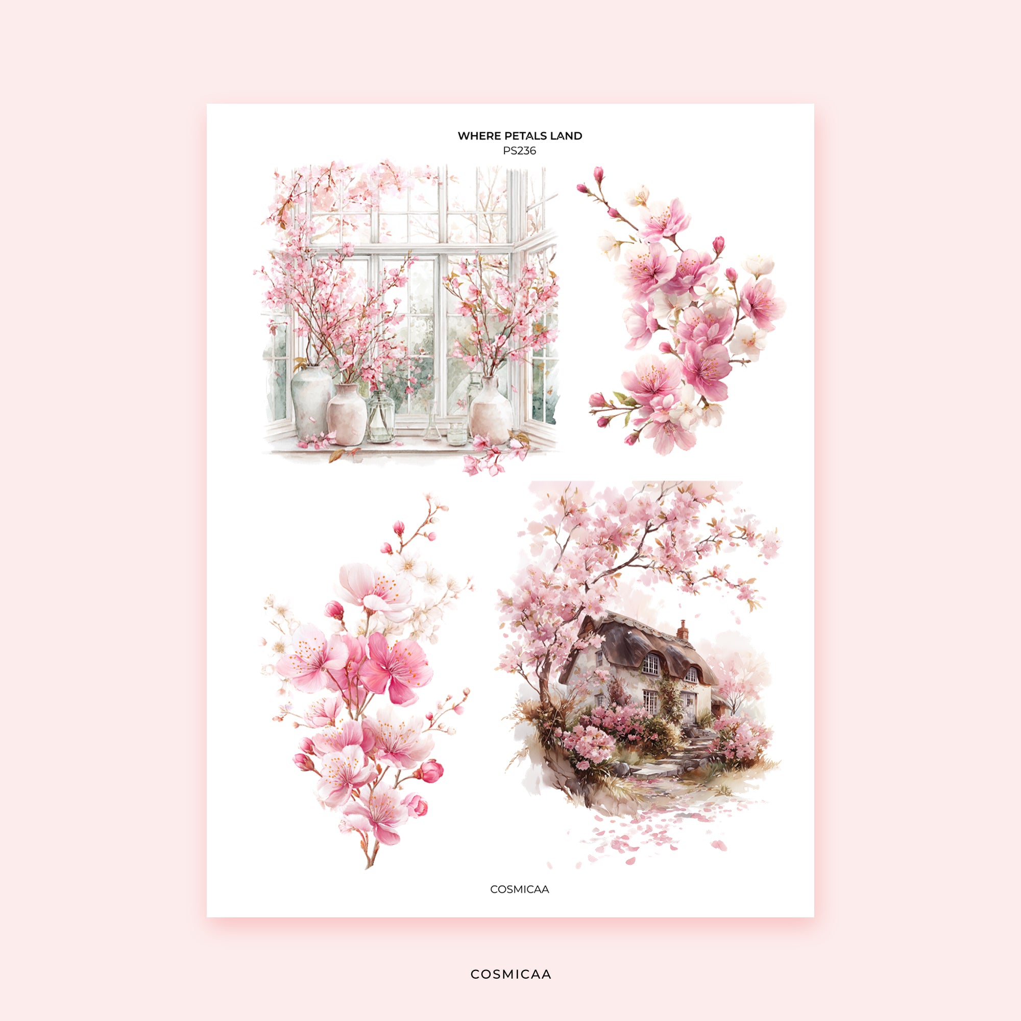 Where Petals Land - Stickers