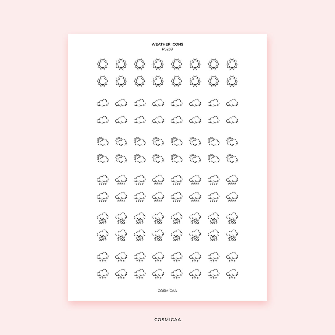 Weather Icons - Stickers