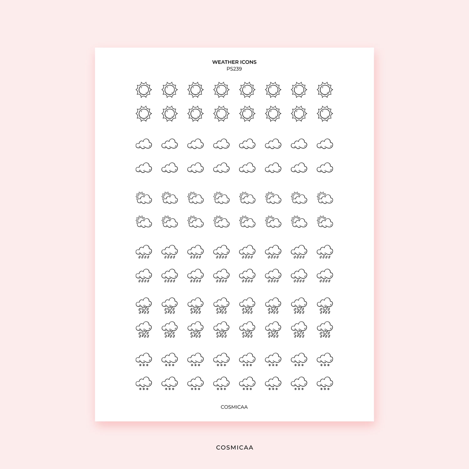 Weather Icons - Stickers