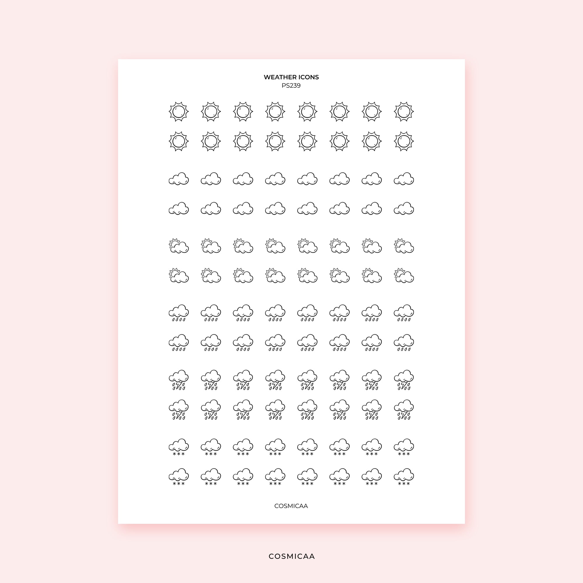 Weather Icons - Stickers