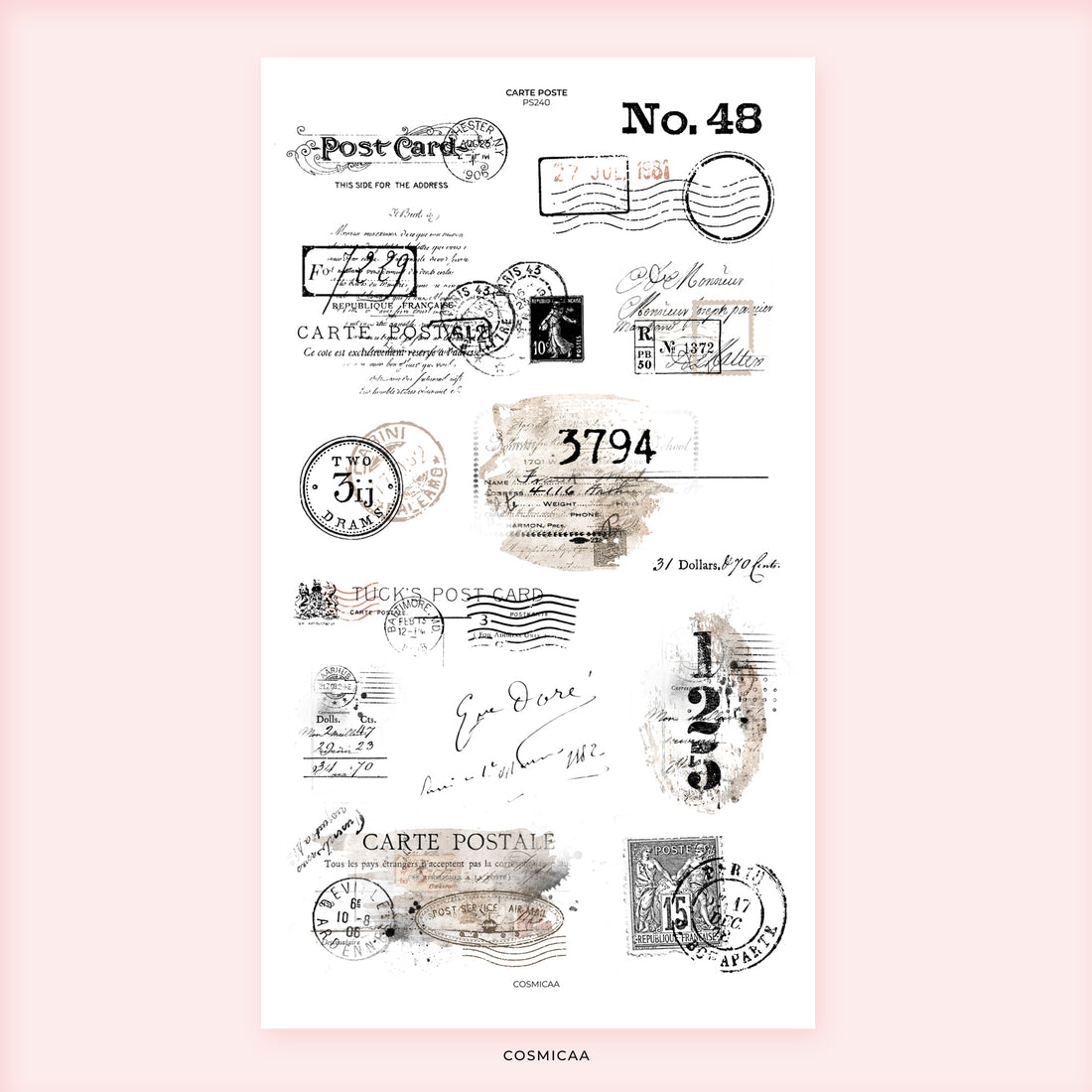 Carte Poste - Stickers