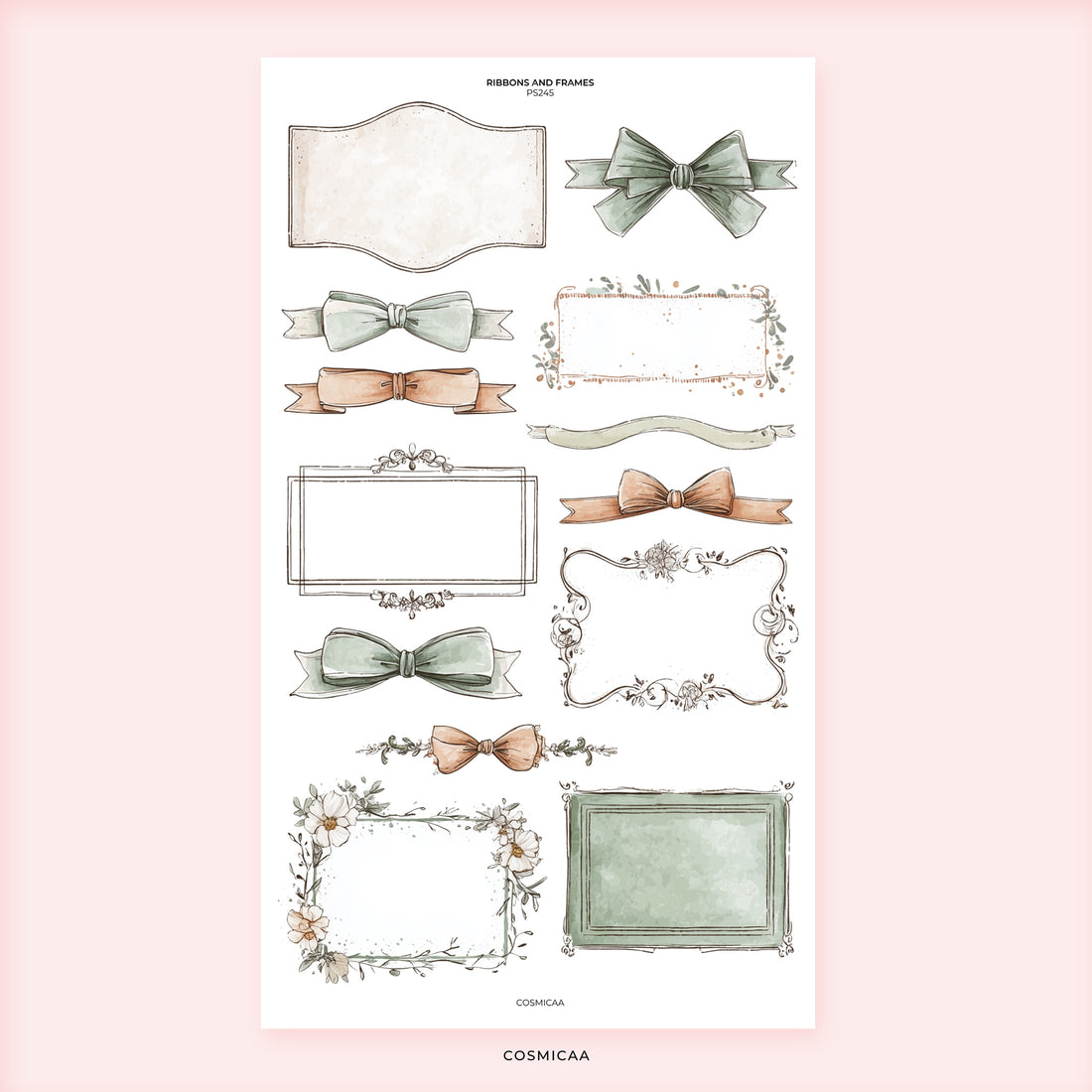 Ribbons and Frames - Stickers